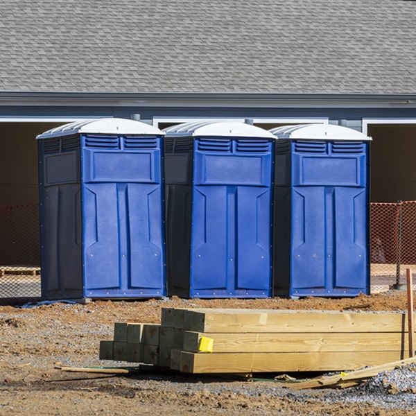 how can i report damages or issues with the porta potties during my rental period in Chapel Hill North Carolina